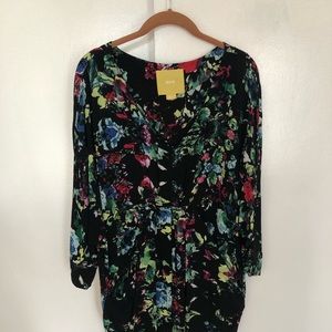 Anthropologie Maeve Floral Dolman Sleeve Dress, S